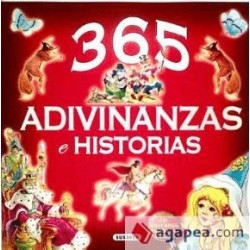 365 ADIVINANZAS E HISTORIAS (ROJO). DESCUBRE LAS SOLUCIONES USANDO UN ESPEJO