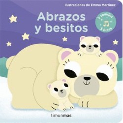 ABRAZOS Y BESITOS (CARTON). 5 SONIDOS Y 5 LUCES