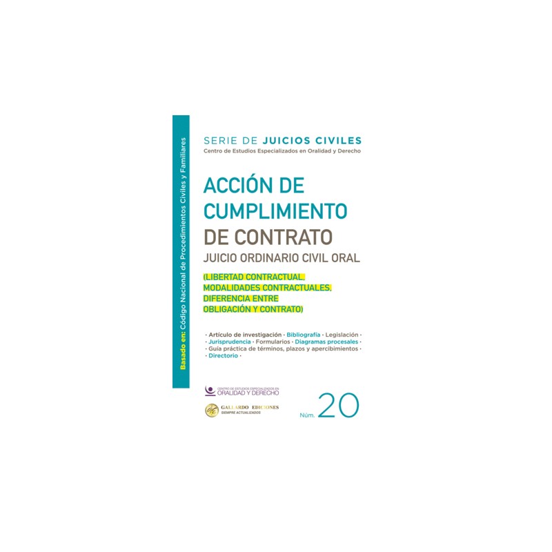 ACCION DE CUMPLIMIENTO DE CONTRATO  2025. N°20