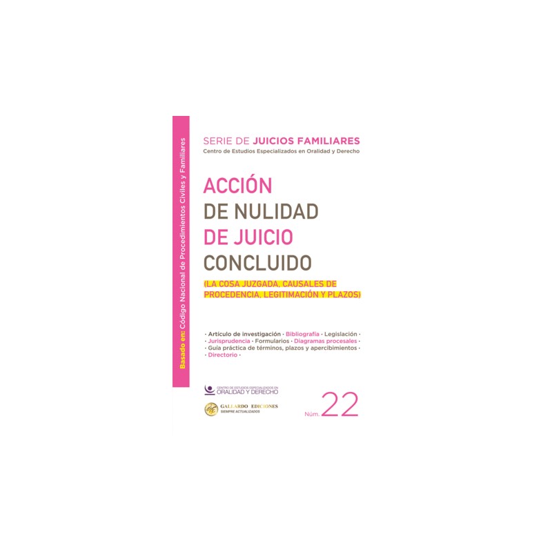 ACCION DE NULIDAD DE JUICION CONCLUIDO. N°22