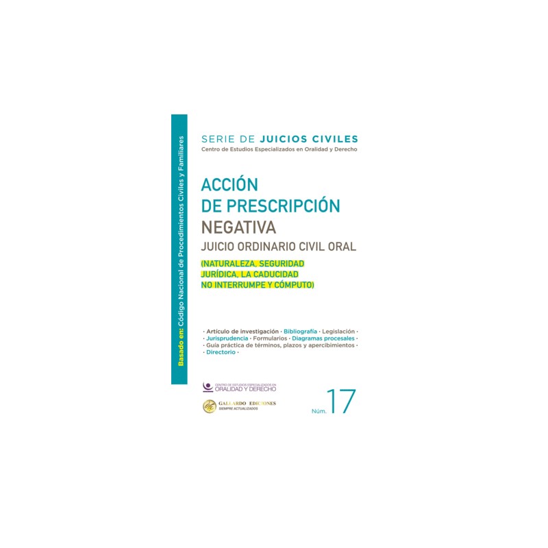 ACCION DE PRESCRIPCION NEGATIVA  2025. N° 17