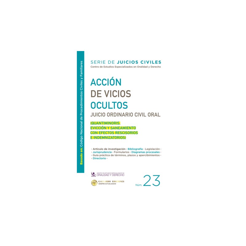ACCION DE VICIOS OCULTOS  2025. N° 23