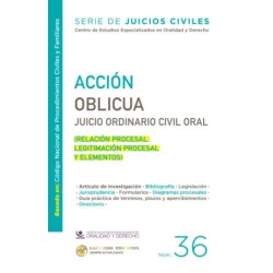 ACCION OBLICUA JUICIO ORDINARIO CIVIL ORAL