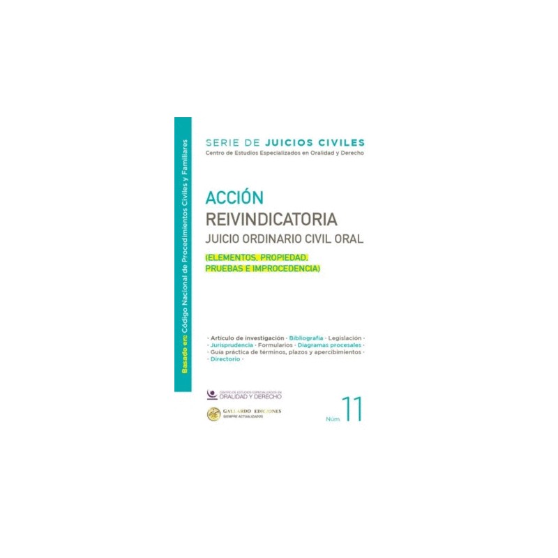 ACCION REIVINDICATORIA JUICIO ORDINARIO CIVIL ORAL