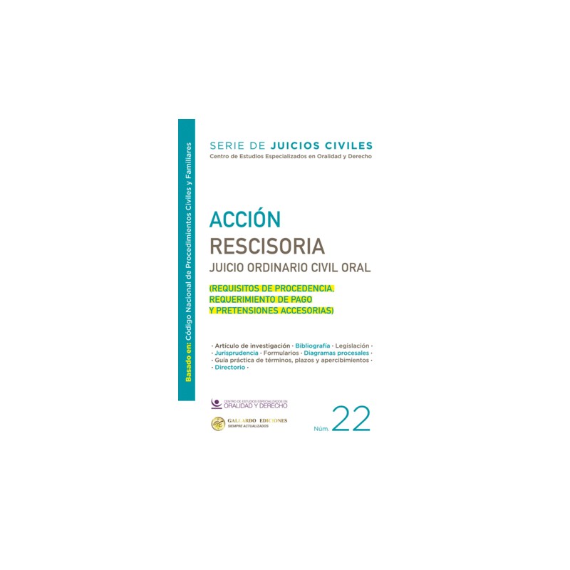 ACCION RESCISORIA  2025. N° 22