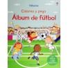 ALBUM DE FUTBOL CON PEGATINAS. COLOREO Y PEGO