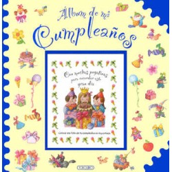 ALBUM DE MI CUMPLEAÑOS AZUL (PASTA DURA)