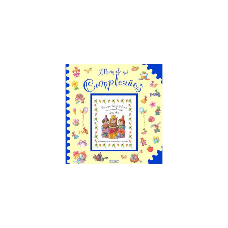 ALBUM DE MI CUMPLEAÑOS AZUL (PASTA DURA)