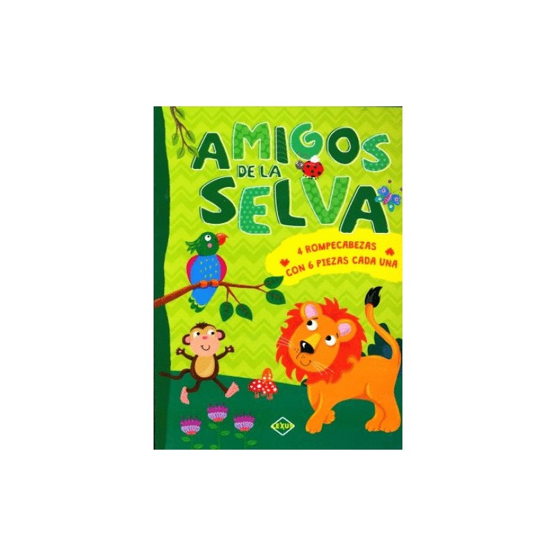 AMIGOS DE LA SELVA (PASTA DURA 4 ROMPECABEZAS)