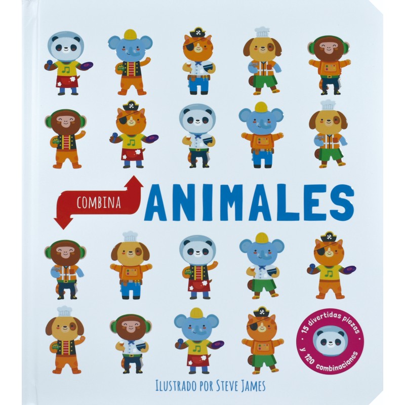 AMIMALES COMBINA. 15 DIVERTIDAS PIEZAS Y 120 COMBINACIONES